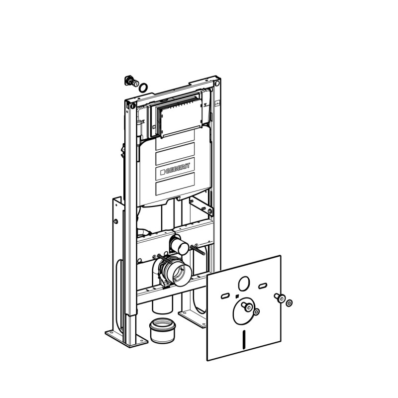 B Ti Support Geberit Duofix Pour Wc Suspendu Cm Autoportant