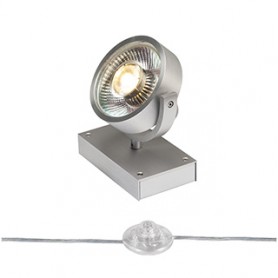KALU 1, lampe à poser, gris argent, QPAR111 max. 75W