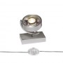 KALU 1, lampe à poser, gris argent, QPAR111 max. 75W
