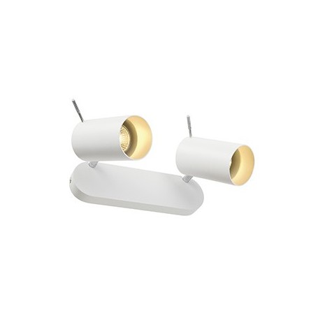 ASTO TUBE 2 applique et plafonnier, blanc, 2x GU10, max. 2x 75W