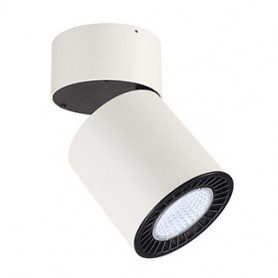 SUPROS CL plafonnier, rond, blanc, 3150lm, 4000K, SLM LED, réflect 60°
