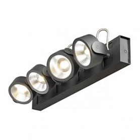 KALU LED 4 applique/plafonnier, noir, LED 60W, 3000K, 60°