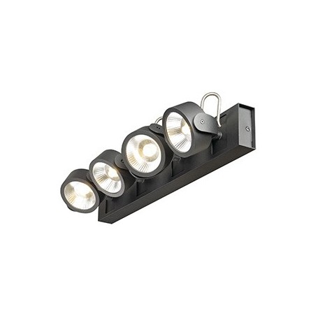 KALU LED 4 applique/plafonnier, noir, LED 60W, 3000K, 60°