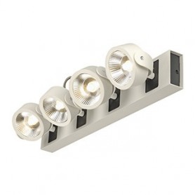 KALU LED 4 applique/plafonnier, blanc/noir, LED 60W, 3000K, 60°