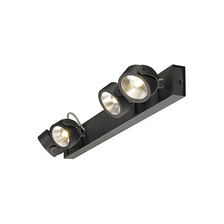 KALU LED 4 applique/plafonnier, long, noir, LED 60W, 3000K, 60°