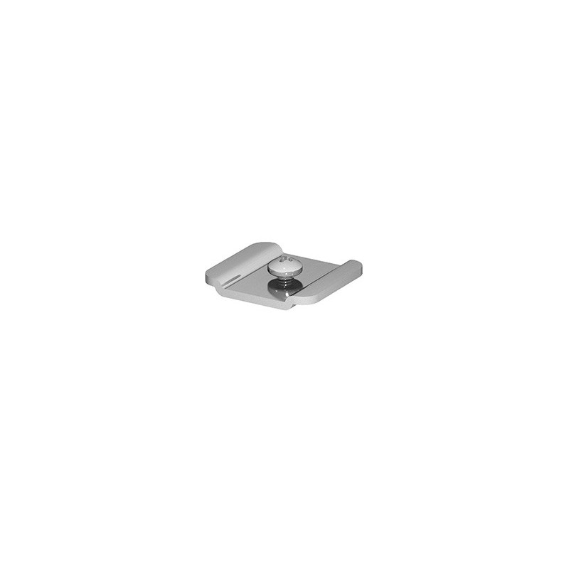 Adaptateur pour système de rails D-TRACK, H-PROFIL, gris argent - 1...