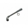 CLE A PIPE DEBOUCHEE 6/6 PANS 6 MM AVEC CLIP INOX FME