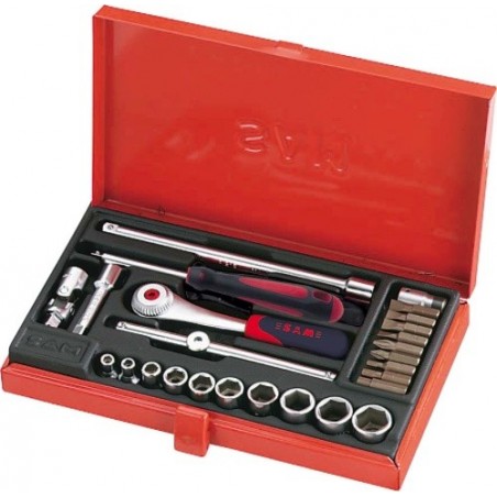 COFFRET 26 OUTILS 1/4'' EN POUCES