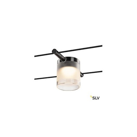 TENSEO, COMET LED, spot pour câble T.B.T. intérieur, noir, LED, 6,3W, 2700K