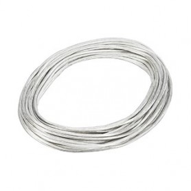 TENSEO, câble T.B.T, isolé, 6mm², 20m, blanc