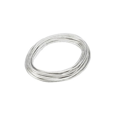 TENSEO, câble T.B.T, isolé, 6mm², 20m, blanc