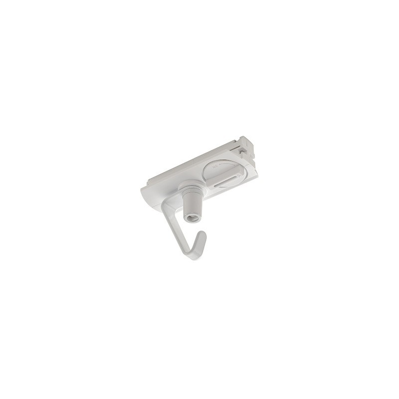 Adaptateur pour rail 1 allumage 230V, blanc, électrique, crochet in...