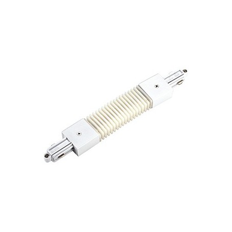 Connecteur flexible pour rail 1 allumage 230V, blanc