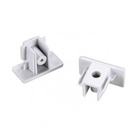 Embouts pour rail 1 allumage 230V, blanc, 2 pièces