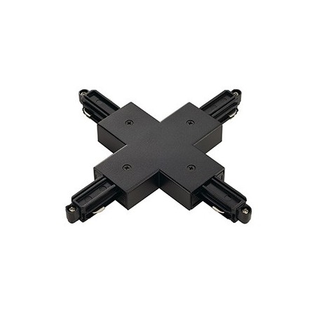 Connecteur en X pour rail 1 allumage 230V, noir