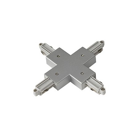 Connecteur en X pour rail 1 allumage 230V, gris argent