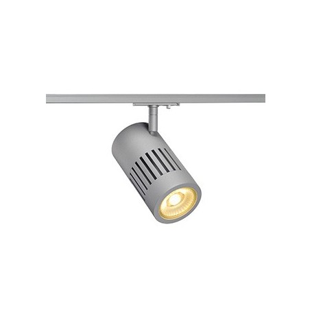 STRUCTEC LED 24W, Gris argent, 3000K, 60°, adapt rail 1 all. inclus