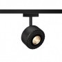 TOTHEE, spot, noir, LED 3000K, 15°, adaptateur rail 2 allumages inclus