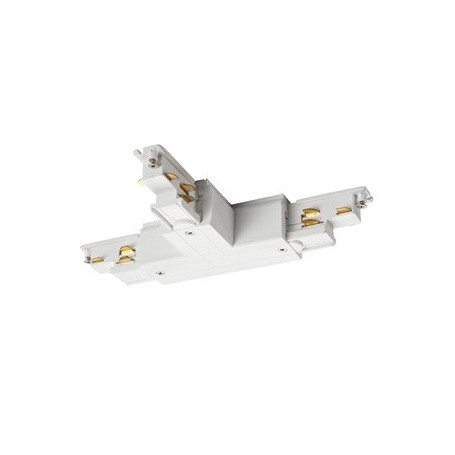 S-TRACK DALI, Connecteur en T, terre droite, blanc