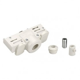 EUTRAC adaptateur pour rail encastrable 3 all,blanc RAL 9016,accessoires de montage inclus