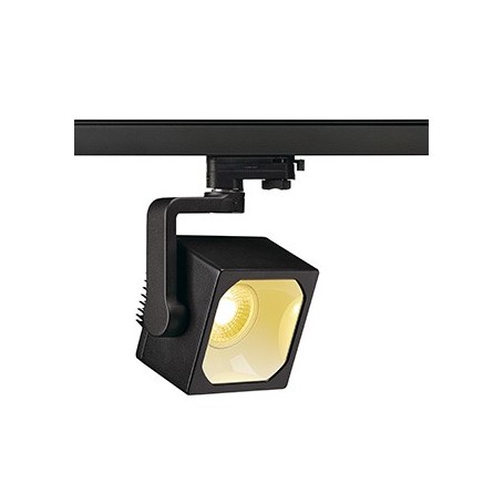 EURO CUBE spot, noir, LED 3000K, 90°, IRC 90, adaptateur 3 all inclus