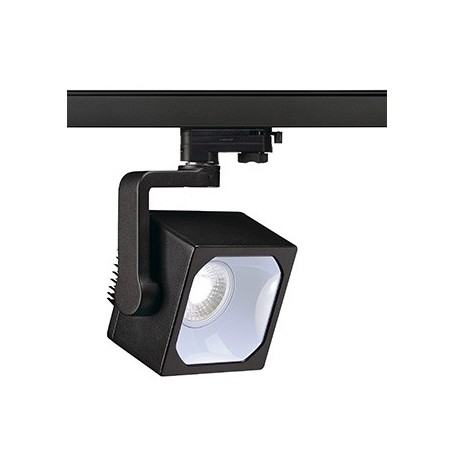 EURO CUBE spot, noir, LED 4000K, 60°, IRC 90, adaptateur 3 all inclus