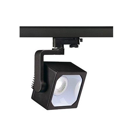 EURO CUBE spot, noir, LED 4000K, 90°, IRC 90, adaptateur 3 all inclus