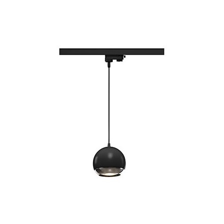 LIGHT EYE 150, suspension pour rail, noir/chrome, QPAR111 max. 75W