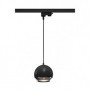 LIGHT EYE 150, suspension pour rail, noir/chrome, QPAR111 max. 75W