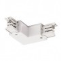 S-TRACK Connecteur L, terre intérieure, blanc RAL 9016