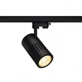 STRUCTEC LED 30W, rond, noir, IRCsup.90, 60°,  adapt. 3 allumages inclus