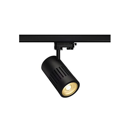 STRUCTEC LED 24W, Noir, 3000K, 36°, adapt rail 3 all. inclus
