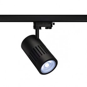 STRUCTEC LED 24W, Noir, 4000K, 60°, adapt rail 3 all. inclus