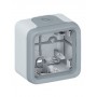 Boîtier étanche à embouts 1 poste Plexo composable IP55 - gris - LEG069651