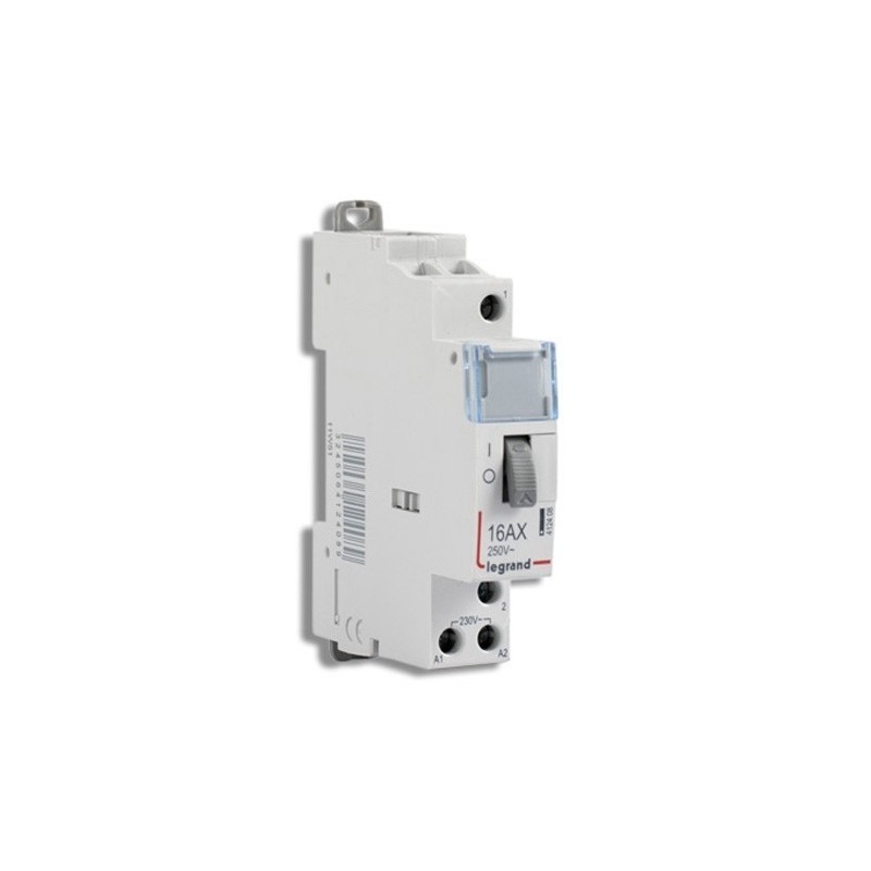 Télérupteur Unipolaire Legrand 16A 230V - Modèle CX³ Silencieux, Blanc, Neuf Sous Blister (réf. 412400)