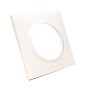Plaque carrée dooxie 1 poste finition blanc - LEG600801