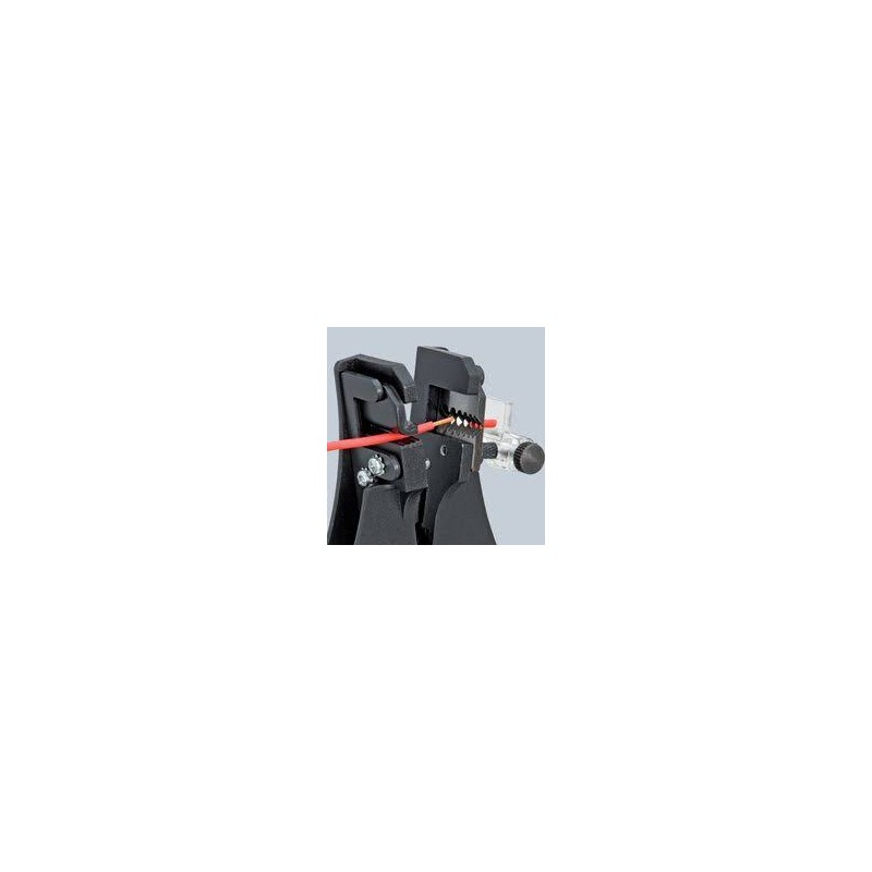 Knipex Pince à dénuder avec couteaux de fore noire laquée, gainées en