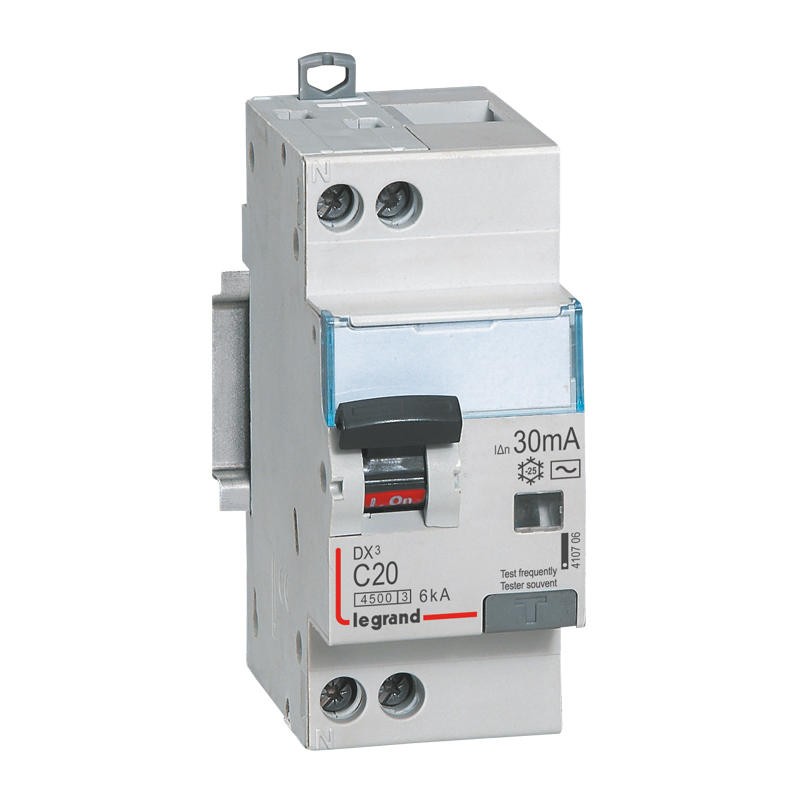 Disjoncteur diff DX³4500 arrivée haute et départ bas à vis U+N 230V...