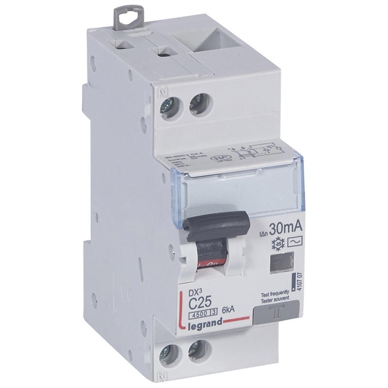 Disjoncteur diff DX³4500 arrivée haute et départ bas à vis U+N 230V...