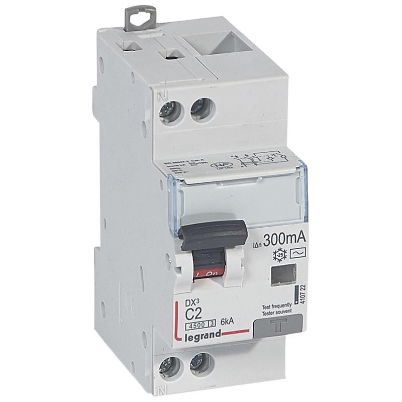 Disjoncteur diff DX³4500 arrivée haute et départ bas à vis U+N 230V...