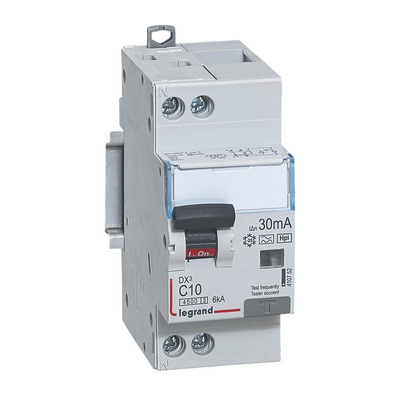 Disjoncteur diff DX³4500 arrivée haute et départ bas à vis U+N 230V...