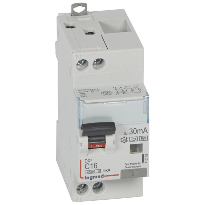 Disjoncteur diff DX³4500 arrivée haute et départ bas à vis U+N 230V...