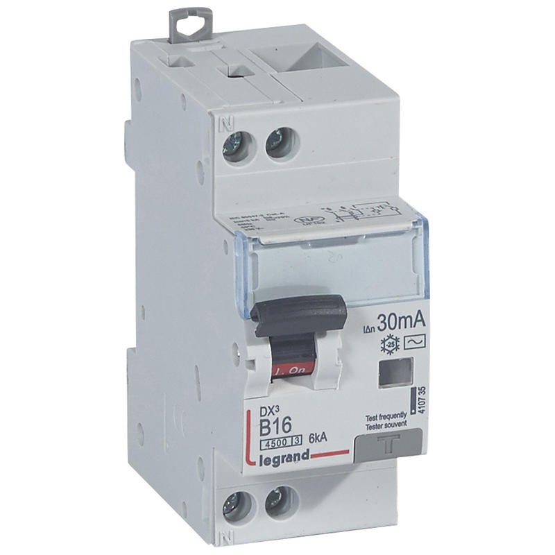 Disjoncteur diff DX³4500 arrivée haute et départ bas à vis U+N 230V...