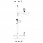 Bâti-support Geberit Duofix pour lavabo, 112 cm, robinetterie sur gorge avec module fonctionnel à encastrer - 111.551.00.1