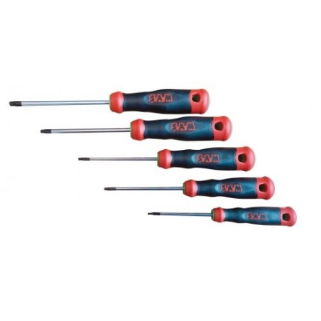 JEU DE 5 TOURNEVIS BI-MATIERE TORX