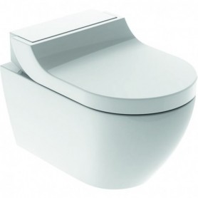 Modèle d'exposition de WC complet suspendu Geberit AquaClean Tuma Comfort: Verre / Blanc - 146.296.SI.1 - GEBERIT | GENMA