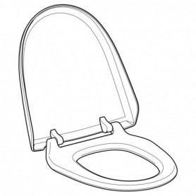 Abattant WC pour Geberit AquaClean 8000plus / 8000: Blanc alpin - 250.034.11.1 - GEBERIT | GENMA