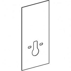 Habillage frontal pour panneau sanitaire Geberit Monolith pour WC suspendu 101 cm Verre / Blanc - 242.530.SI.1 - GEBERIT | GENMA