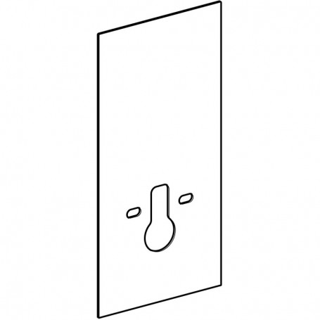 Habillage frontal pour panneau sanitaire Geberit Monolith pour WC suspendu 101 cm Verre / Noir - 242.530.SJ.1 - GEBERIT | GENMA