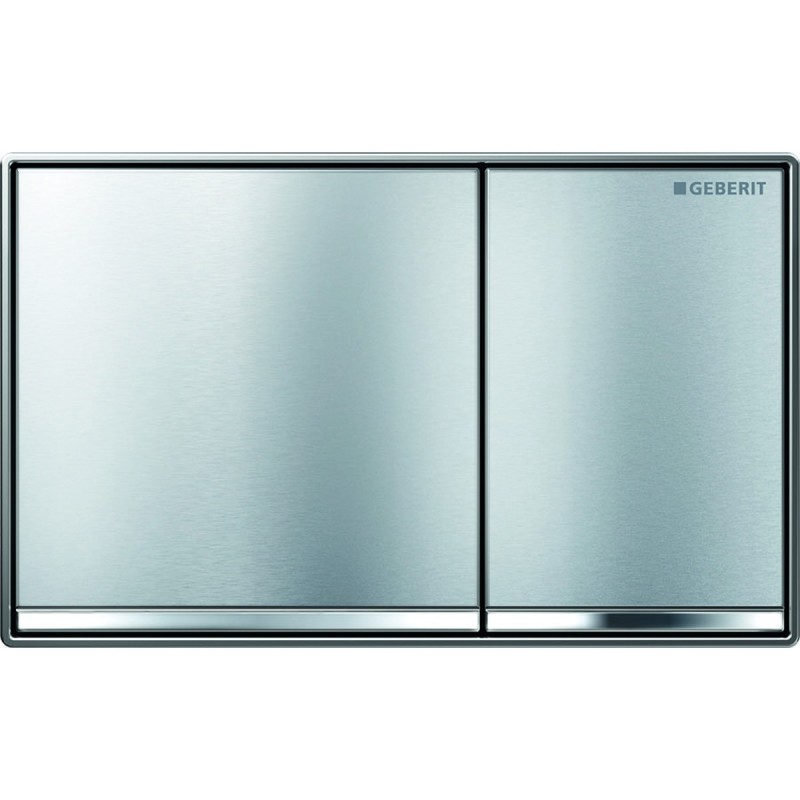 Geberit Omega60 Plaque de déclenchement Square lave/chrome - 115081JK1